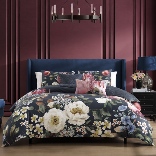 Bebejan Renaissance 100% Cotton Sateen 5 Piece Reversible Comforter Set