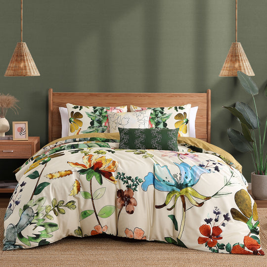 Bebejan Radiance 100% Cotton Sateen 5 Piece Reversible Comforter Set