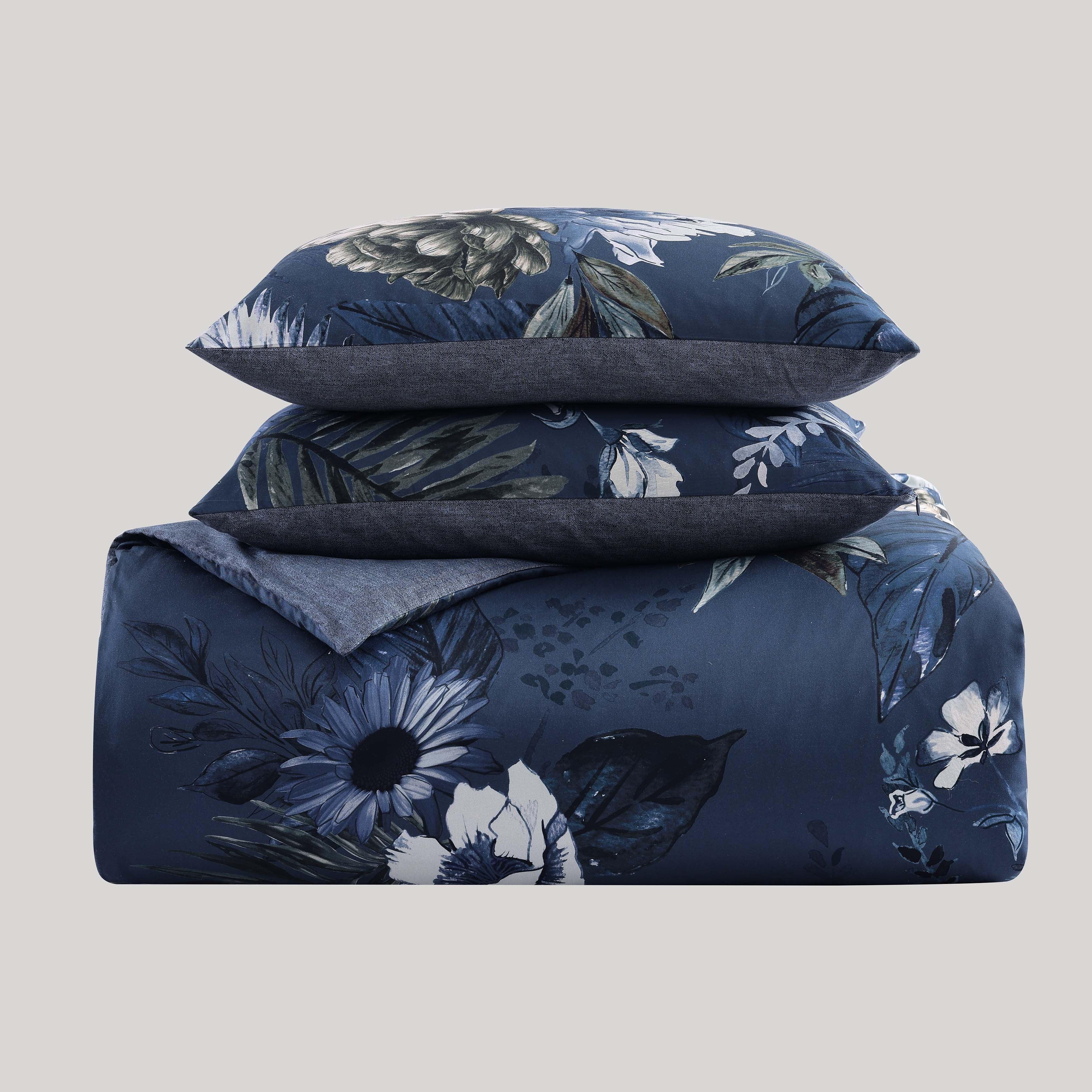Delphine 100% Cotton Designer Print 5-Piece Comforter Set