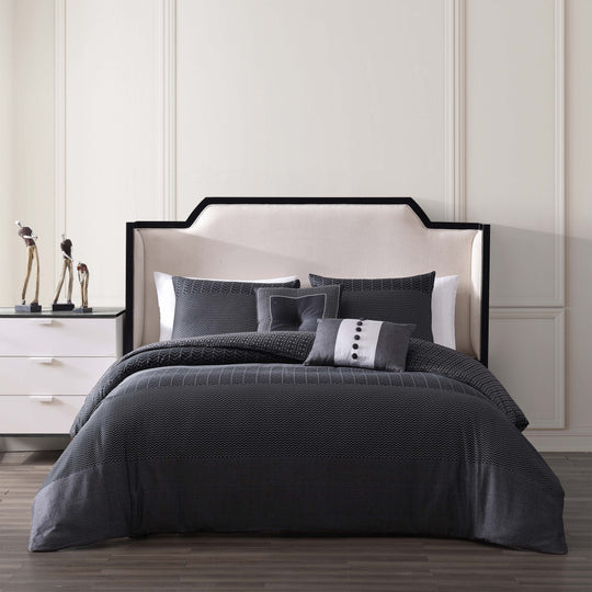 Kyle 100% Cotton Sateen Designer Print 5-Piece Comforter Set