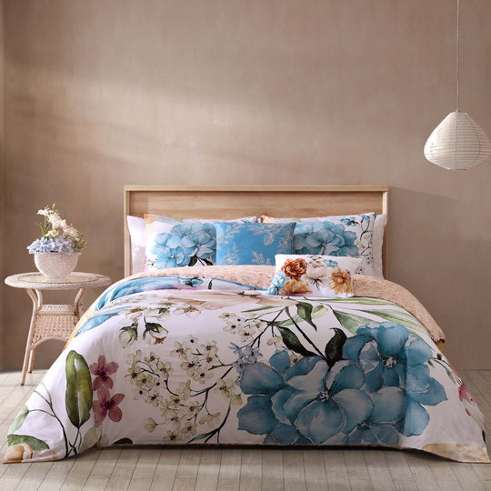 Maia 100% Cotton Sateen Designer Print 5-Piece Comforter Set
