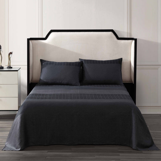 Kyle 100% Cotton Sateen 3 Piece Bed Sheet Set